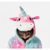 Pijama Kids Onesie Pijama Hayvan Panda Köpek Unicorn Pijama Kış Kigurumi Cadılar Bayram