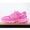 2023 Top Mens Femmes Chaussures Track 3.0 Baskets Luxury Brand Designer Trainers Triple S Plateforme en Cuir Sneaker Ice Pink Blue Blanc Orange Black Sneaker RM14