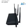 Routers Huasifei 4G WiFi Router SIM -kort med 4 externa antenneruper billiga trådlösa router med SIM -kort 300Mbps 4G LTE WiFi Router Q231114