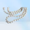Длинное 30 -х 89 мм настоящий натуральный белый акоя культивируется на жемчужном ювелирном ожерельем 2818093