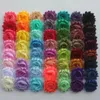 Acessórios de cabelo 120pcs 109 cores 2,5 "gasto chiffon flores para meninas headband diy bebês headwear