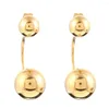 Stud Earrings Gold Color Bead For Women Girls African Round Ball Ethiopian Cute Jewelry