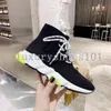 Scarpe casual Speed Trainer di design di lusso Speeds 2.0 Uomo Donna Tripler s Paris Calzini Stivali All Black White Blue Vintage Platform Sneakers