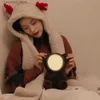 Gece Işıkları Sevimli Ayı Tavşan Dolgulu Hayvan Led Gece Lambası Peluş Bebek Oyuncak Gece Işık Bluetooth Hoparlör Başucu Oda Dekor Çocuk Yetişkin Hediyeler Q231114