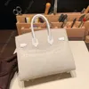 Designer-Handtasche, luxuriöse Tote Faubourg-Tasche, 20 x 25 cm, französische Handarbeit aus amerikanischem Alligatorleder mit perfekt abgestimmter 24-Karat-vergoldeter Hardware aus Epsom-Leder