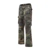 Jeans pour hommes Harajuku Salopette Camouflage Pantalon trompette décontracté Lâche Multi poches Streetwear Denim Hip Hop Flare Pantalon 231113