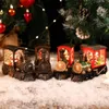 Decoratieve objecten Beeldjes Kerstman Sneeuwpop Kerstcadeau Kerstavond Muziekdoos Trein Muziekdoos Kristallen Bol Ornamenten Tafeldecoratie Prachtig 231113