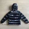 Mężczyźni kobiety płaszcze Trapstar Kurtka Downs z kapturem list haft błyszczące czarny ironią parkas odłączany kaptur Top Quality Winter Thermal 256 959