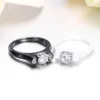 Anneaux de mariage 2023 à la mode couleur blanche en céramique pour femmes conceptions de luxe bijoux fête cadeau liquidation vente avec