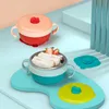Cups Dishes Utensils Children's Heat Preservation Water Filling Bowl Baby Feeding Tableware 316L Stainless Steel Suction Cup Bowl Detachable Dishes AA230413