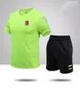 Fatos de treino masculinos luxemburgueses roupas de verão de manga curta lazer esporte roupas jogging camisa de algodão puro respirável