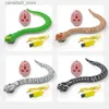 Electric/RC Animals RC Snake Toys For Boys Kids Girls Barn Remote Control Djur Electric Cobra Rattlesnake Cat Pets Robot Shark Spider Q231114