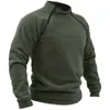 Sweats à capuche pour hommes Sweatshirts Veste d'extérieur tactique pour hommes à capuche vêtements de chasse chaud polaire fermetures à glissière pull coupe-vent épaissir hiver mâle manteau thermique zln231114