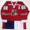 SL 1998チェコ共和国ホッケージャージードミニクhasek jaromir jagr任意の名前番号100％ingカスタムサイズs-4xl