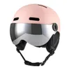 Skihelme Skischutzhelm Winddichter Snowboardhelm mit abnehmbarer Brille mit Gehörschutz zum Skifahren Skateboard Snowboarden 231114