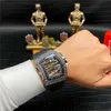 Automatyczne zegarek n Factory Luksusowe zegarki Tourbillon RM7001 Bike Race Randwatch Wristwatch Włókno Włókna Ruch wielofunkcyjny Yhwu4 CTHU