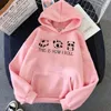 Bluzy męskie W ten sposób rzucam panda nadrukowane długie rękawy pullover mody bluza unisex salon noszenie kobiet