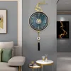 Horloges murales horloge chinoise luxe métal Design haut de gamme Art mode décor salon Reloj Despertador décoration de la maison
