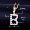 Anhänger Halsketten Bubble Letter Custom Name Halskette für Männer Tennis Personalisierter Anhänger Real Gold Plated Hip Hop Schmuck Iced Out Charms T230413