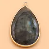 Pendentif Colliers Flash Labradorite Goutte D'eau Forme Pierre Naturelle De Haute Qualité Faire DIY Collier Boucles D'oreilles Bijoux Accessoires Cadeau