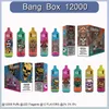 Original Bang Box 12000 Puffs Set Grand Vaporisateur Jetable Vape e-cigarette Net Bobine Lampe LED Batterie Rechargeable 0%2%3%5%.