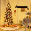 Juldekorationer 6 ft Artificial Pvc Slim Pencil Tree Prelit Black Halloween 231113