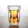 Tumblers Creative Body Shape Glass Cup Whiskey es Wine S Sexy Lady Men Chest Beer for Vodka 230413