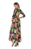 Бердиториальные платья женщины беременные осенние платье Nusring с длинным рукавом принт цветочный V-образный вырезы