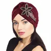 Indian Twist Knot Mulheres Mulheres Muslim Hijab Chemo Caps Beanies Perda de cabelo Hat chapéu Cancer BONNET CABEÇA CAPA FEMME TURBRA CAPAÇÃO