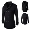 Men's Jackets Coat High Quality Spring And Autumn Woolen Jacket For Men Overcoat for Male Double Breasted 231113