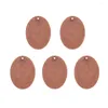 Collane con ciondolo Pandahall 10pz Etichette in metallo Ottone Ciondoli con etichette per stampaggio vuoto Quadrato Rotondo Bronzo antico Rame rosso Creazione di gioielli fai da te