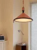 Modern Minimalist Belt Pendant Lamp Blue Brown Light Luxury Stylish Leather Hanging Lamps för matsal Kök Island Bedside