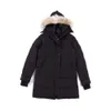 디자이너 캐나다 거위 미드 길이 버전 복 포장 재킷 아래 파카 겨울 두꺼운 따뜻한 코트 여자 바람 방향 스트리트웨어 C1 941 163