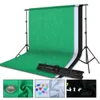 Freeshipping Photo Studio LED Softbox Aydınlatma Kiti Boom Kol Arka Plan Desteği Stand 3 Renkli Fotoğraf Video Çekimi Puoi