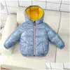 Down Coat Girls Winter Boys Jackets Parkas 312 Years Fashion Girl Warm Snowsuit Hooded Outerwear Kids Coats Drop Delivery Baby Mater Dhzep