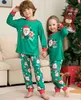 家族を一致する衣装メリークリスマスの年の服母の父親の子供たちはパジャマをセットしたベビードッグロンパークリスマスギフトファミリールックスリープウェア231113