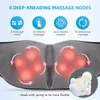 Nekkussens masseren Shiatsu rug-, schouder- en nekmassageapparaat U-vorm Elektrisch full-body massageapparaat met warmte Deep Tissue Kneedkussenmassage 231113