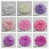 Acessórios de cabelo 120pcs 109 cores 2,5 "gasto chiffon flores para meninas headband diy bebês headwear