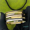 Bracelet de créateur pour hommes et femmes, design de charme de mode, unisexe, pâques, corde à main noire, créateurs de bijoux en acier inoxydable