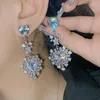 Necklace Earrings Set Versa Lolita Little Princess Suit Plated 18k Micro Inlaid Bright Zircon Love Super Fairy Tassel Ear Studs