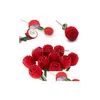 Boîtes À Bijoux Rouge Rose Forme Anneaux Pendentifs Coffret Cadeau Boucles D'oreilles Veet Anneau Pour Hommes Saint Valentin Drop Delivery Packagin Dhgarden Dhxy8