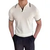 Polo da uomo abbinabili liberamente in poliestere Camicia estiva All-Match Costume maschile Abbigliamento quotidianoDa uomoDa uomoDa uomo