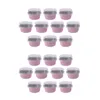 Bakningsverktyg (5 i ett dussin) 200st 5oz 125 ml engångskakor Muffinsfoder med lock Aluminiumfolie Cupcake Cups-Pink