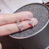 Stud Earrings Christmas For Women 2023 Trendy Rhinestone Elk Pave Zircon Deer Festival Party Gifts Animal Jewelry Wholesale