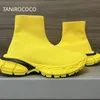 Primavera e outono homens e mulheres botas botas elásticas designer de qualidade dança quadrado casal cunha sapatos manga esportes profissionais cavaleiro botas altas sapatos masculinos 45