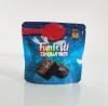 Atacado sacos de embalagem de brownies infundidos 600mg bolo vazio mastigável fudge lanche de chocolate mordidas veludo vermelho