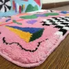 Carpet 50x80cm Graffiti Color Pattern Tufting Kids Room Entrance Floormat Foot Pad Non Slip Absorbent Aesthetic H Ome Decor 230414