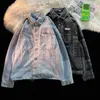 's Jackets Denim Jacket Fashion American High Street Coat Men Spring And Autumn Bandana Paisley Top Clothing 2023