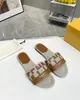 2022 neue Luxus Designer F Sandalen Sommer Pantoffel Frauen Leder Pantoletten Squared Sohle Die Lido Sandale Sexy Party Hausschuhe Größen 34-42