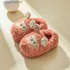 Slipper Kids Cotton-padded Home Shoes Winter Cartoon Cute Sheep House Slippers Baby Girls Warm Shoes Boys Slides 2-8Y Pantufa InfantilL231114
